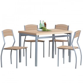 Set masa cu 4 scaune, dining, Amanda, 110x70x76 cm